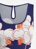 Matching Hawaii Shirt and Romper Beach Outfit Flower Butterfly Print For Couples -  