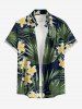 Flower Tropical Leaf Print Matching Hawaii Beach Outfit For Couples -  