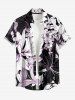 Flowers Leaf Print Plus Size Matching Hawaii Beach Outfit For Couples -  