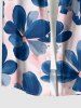 Chemise hawaïenne grande taille pour homme, à imprimé floral aquarelle, boutons et poche. - Rose  4XL