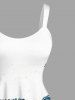 Robe débardeur hawaïenne à imprimé pieuvre grande taille - Blanc 6X