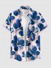 Flowers Watercolor Print Matching Hawaii Beach Outfit For Couples -  