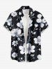 Flower Leaf Print Matching Hawaii Beach Outfit For Couples -  