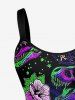 Robe débardeur hawaïenne à imprimé fleurs, grenouilles, dinosaures et étoiles, grande taille - Pourpre  XXS