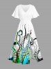 Octopus Print Matching Hawaii Beach Outfit For Couples -  