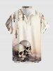 Ombre Skulls Print Matching Outfit For Couples -  
