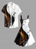 Curve Music Symbol Print Hawaii A Line Dress -  