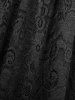 Plus Size Flower Lace Overlay Butterfly Sleeves Split A Line Dress -  
