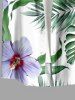 Flowers Tropical Leaf Print Buttons Pocket Hawaii Shirt For Men -  
