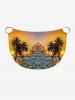 Coconut Tree Sun Seascape Print Convertible Hawaii Beach Cover -  