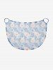 Tropical Leaf Hibiscus Flower Print Hawaii Convertible Beach Cover Up -  