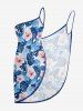 Tropical Leaf Hibiscus Flower Print Hawaii Convertible Beach Cover Up -  