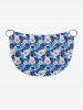 Tropical Leaf Hibiscus Flower Print Hawaii Convertible Beach Cover Up -  