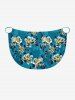 Flower Leaf Branch Print Hawaii Convertible Beach Cover Up -  