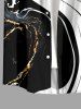Two Tone Curve Print Matching Outfit For Couples - Noir 