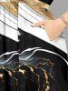 Two Tone Curve Print Matching Outfit For Couples - Noir 