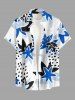 Strawberry Flower Print Matching Hawaii Beach Outfit For Couples - Blanc 