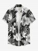 Hibiscus Flower Tropical Leaf Print Matching Hawaii Beach Outfit For Couples -  