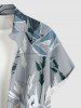 Flowers Leaf Print Matching Hawaii Beach Outfit For Couples -  