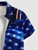 Patriotic American Flag Fireworks Print Matching Outfit For Couples -  