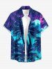 Coconut Tree Galaxy Cloud Moon Print Matching Hawaii Beach Outfit For Couples -  