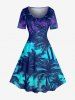 Coconut Tree Galaxy Cloud Moon Print Matching Hawaii Beach Outfit For Couples -  