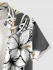 Hibiscus Flowers Leaf Print Matching Hawaii Beach Outfit For Couples -  