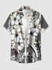 Hibiscus Flowers Leaf Print Matching Hawaii Beach Outfit For Couples -  