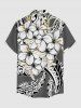 Hibiscus Flowers Leaf Print Matching Hawaii Beach Outfit For Couples -  