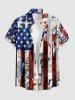 Patriotic American Flag Newspaper Print Matching Outfit For Couples -  