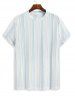 Men's Casual Jacquard Striped Textured Short Sleeves Pullover T-Shirt And Drawstring Shorts Set -  
