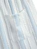 Men's Casual Jacquard Striped Textured Short Sleeves Pullover T-Shirt And Drawstring Shorts Set -  