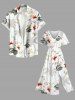 Coconut Tree Flower Leaf Print Hawaii Split Pocket A Line Midi Dress -  