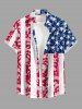 Patriotic American Flag Lace 3D Print Plus Size Matching Outfit For Couples -  