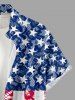 Patriotic American Flag Lace 3D Print Plus Size Matching Outfit For Couples -  
