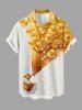 Ducks Hot Air Balloon Glitter 3D Print Matching Hawaii Beach Outfit For Couples -  