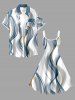 Curve Ligh Beam Print Matching Hawaii Beach Outfit For Couples -  