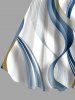 Curve Ligh Beam Print Matching Hawaii Beach Outfit For Couples -  