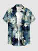 Hibiscus Flower Tropical Leaf Print Matching Hawaii Beach Outfit For Couples -  