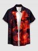Glitter Hibiscus Flower Print Matching Hawaii Beach Outfit For Couples -  