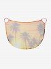 Coconut Tree Sun Ombre Print Convertible Hawaii Beach Cover - Brun Doré 6X