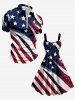 Patriotic American Flag Paint Splatter Print Tank Dress -  