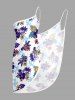 Hibiscus Flower Leaf Guitar Turtle Print Convertible Hawaii Beach Cover -  