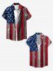 Women's Glitter Sequins Patriotic American Flag Print Shirt -  