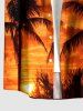 Coconut Tree Ombre Dusk Sunset Print Matching Hawaii Beach Outfit For Couples - Brun Légère 