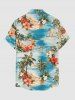 Coconut Tree Sea Hibiscus Flower Print Matching Hawaii Beach Outfit For Couples -  
