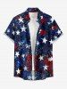 Patriotic American Flag Sparkling Sequin 3D Print Matching Outfit For Couples -  