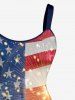 Patriotic American Flag Fireworks Glitter 3D Print Matching Outfit For Couples - Bleu 
