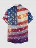 Patriotic American Flag Fireworks Glitter 3D Print Matching Outfit For Couples - Bleu 