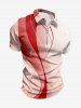 Curve Ombre Print Matching Hawaii Beach Outfit For Couples - CORAL ROSE 